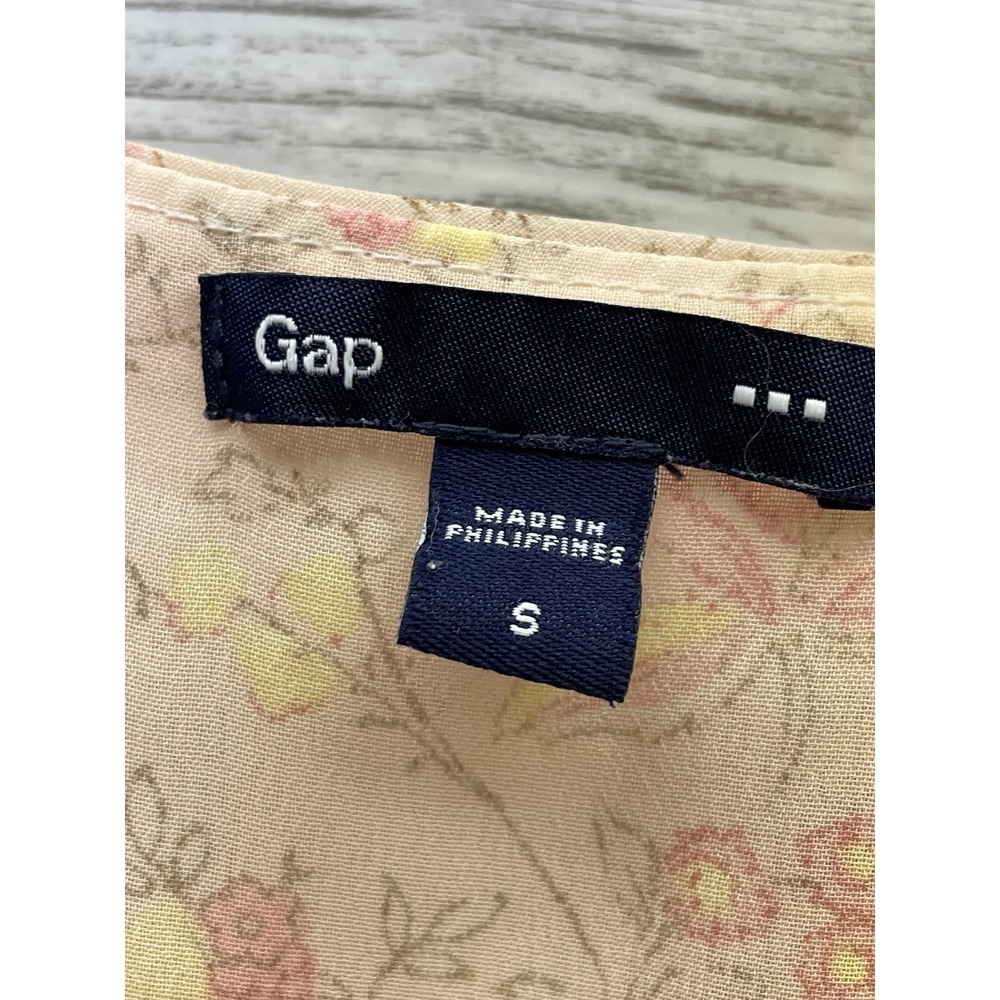 Gap Womens Pink Floral Ruffle Camisole Tank Adjustable Chiffon Top 824558-01 S - Picture 2 of 10